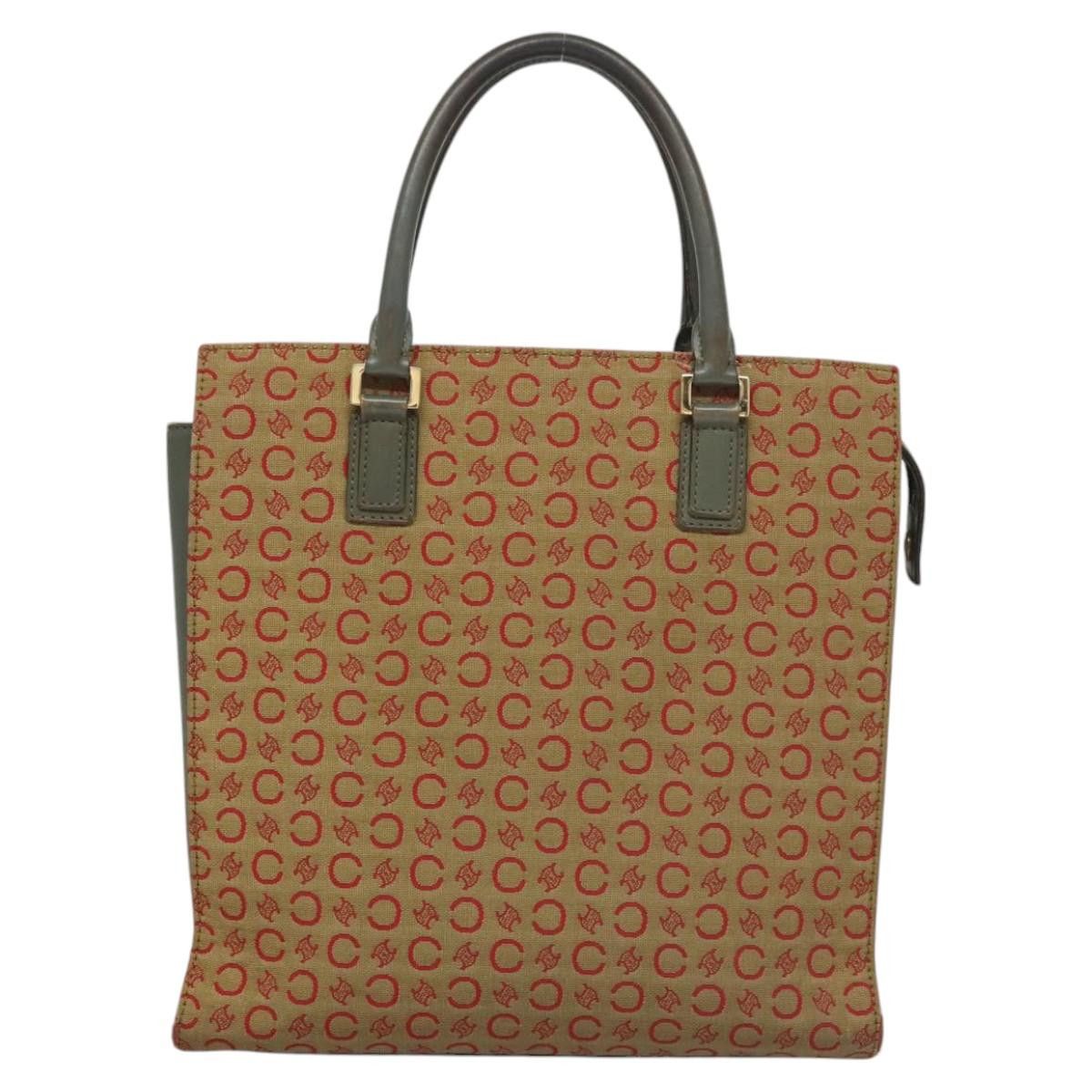 Celine CELINE C Macadam Canvas Hand Bag Beige Gold Size ONE SIZE - 2 Thumbnail