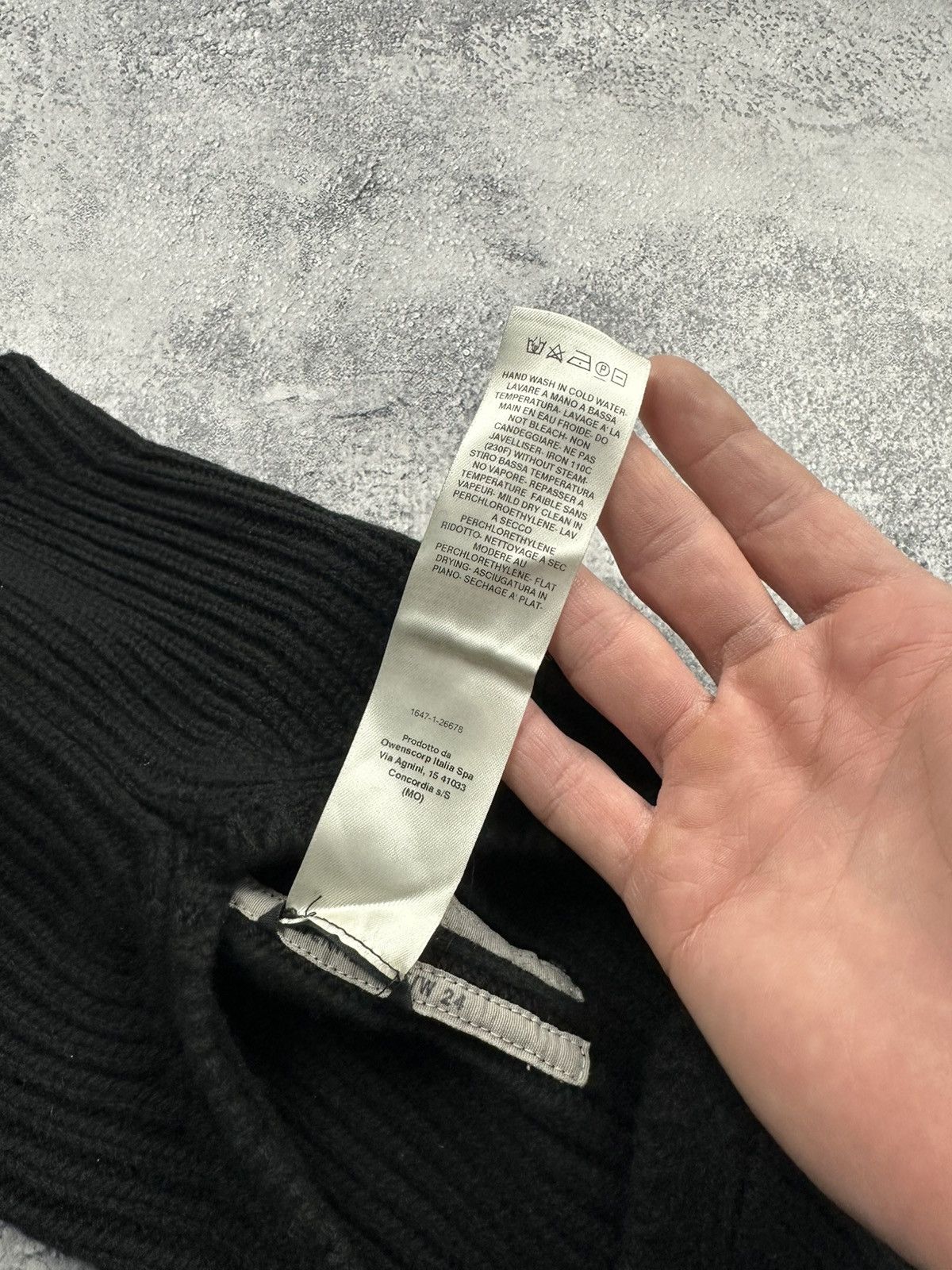 Rick Owens Rick Owens Porterville Runway Cashmere Balaclava Skull Mask Size ONE SIZE - 11 Thumbnail