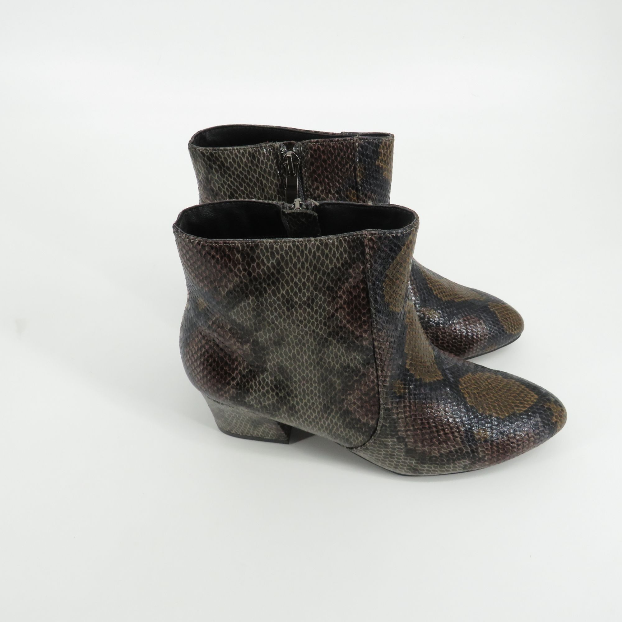 Other Beacon Veronica Women's Python Print Leather Ankle Boots Zip Size US 6 / IT 36 - 5 Thumbnail