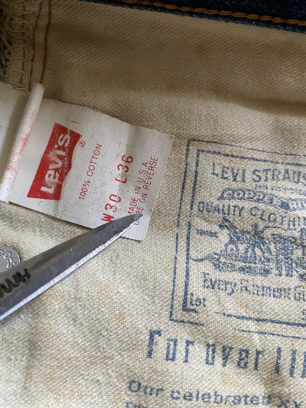 Levi's × Levi's Vintage Clothing × Vintage 🔥VTG LEVIS BIG E DENIM SELVEDGE USA Size US 30 / EU 46 - 12 Thumbnail