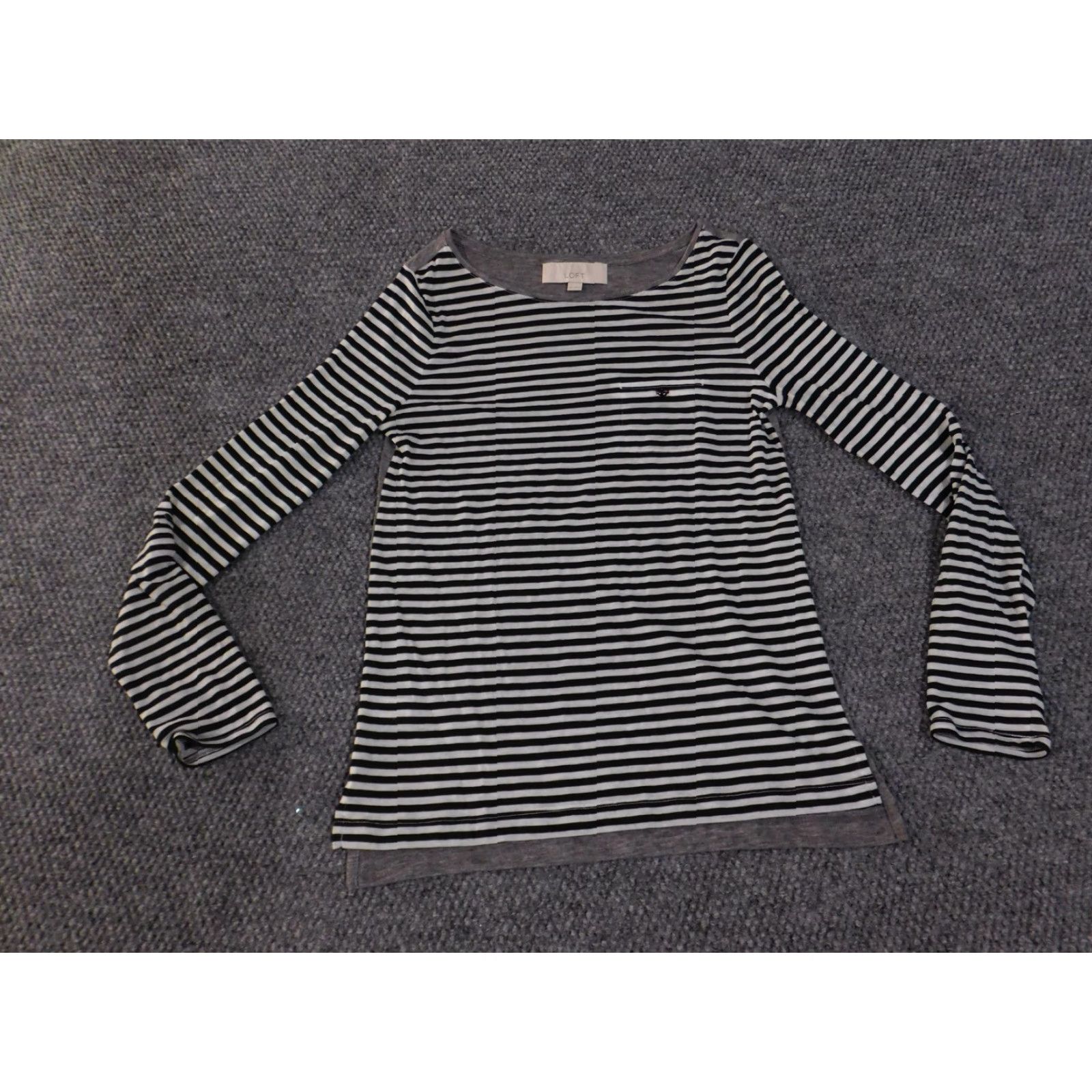 Loft Ann Taylor Loft Shirt Womens XS Wool Blend Striped Long Sleeve Pullover Sweater Size XS / US 0-2 / IT 36-38 - 4 Thumbnail
