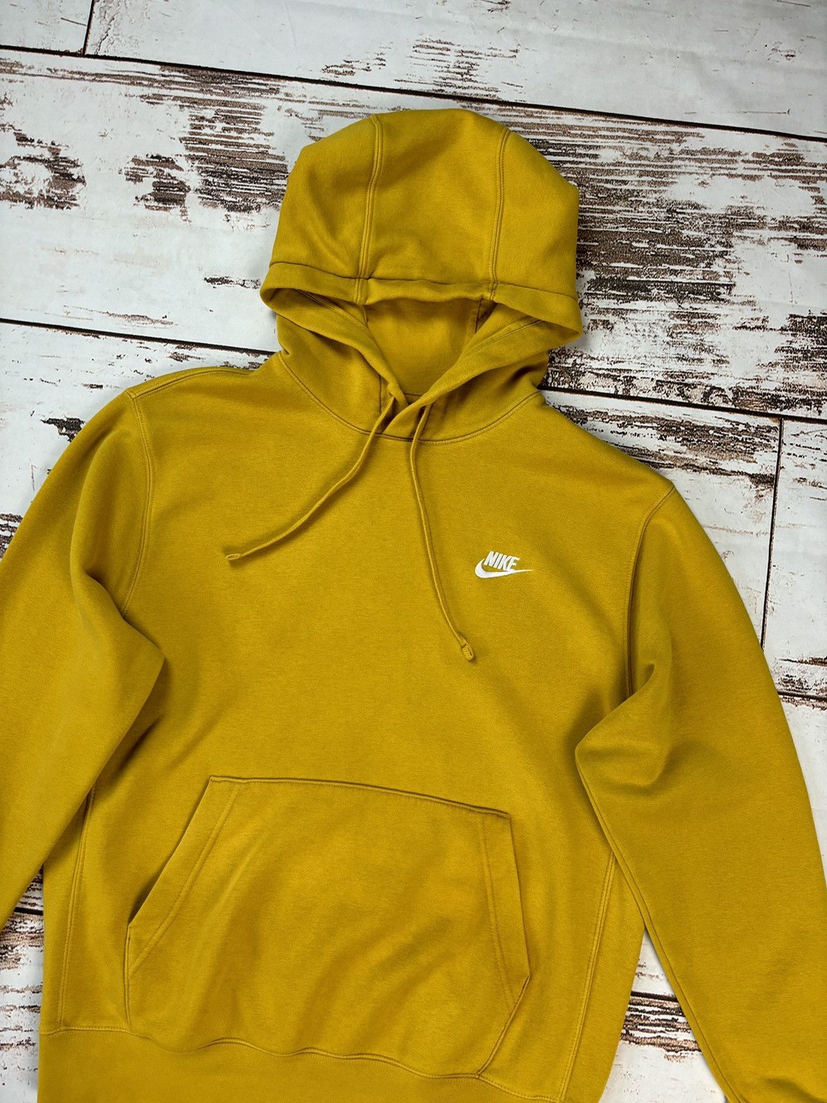 Nike Nike Yellow Hoodie Sweatshirt Size US M / EU 48-50 / 2 - 3 Thumbnail