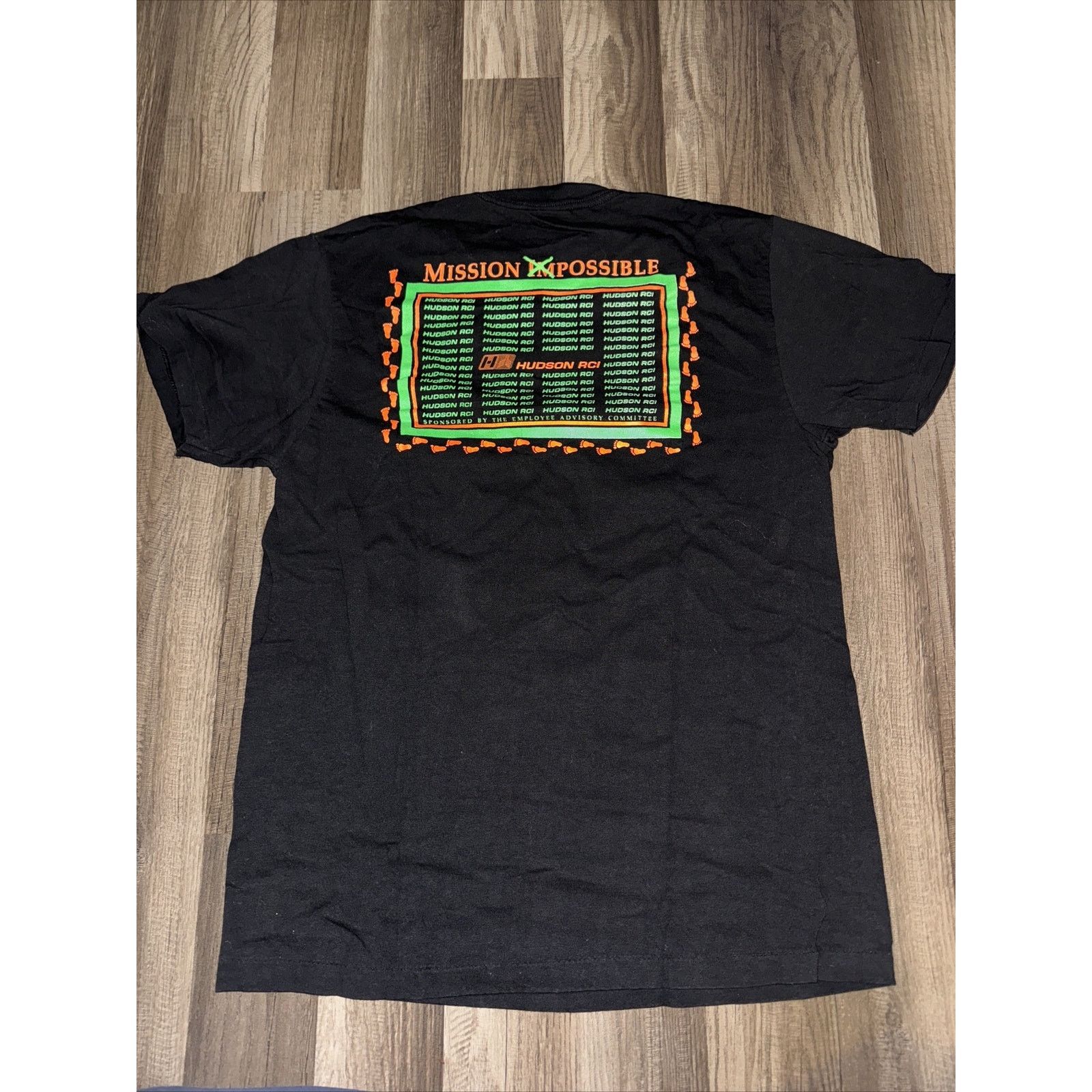 Vintage Oneita Single Stitch Made In USA Walk America T-Shirt Black Size US M / EU 48-50 / 2 - 1 Thumbnail