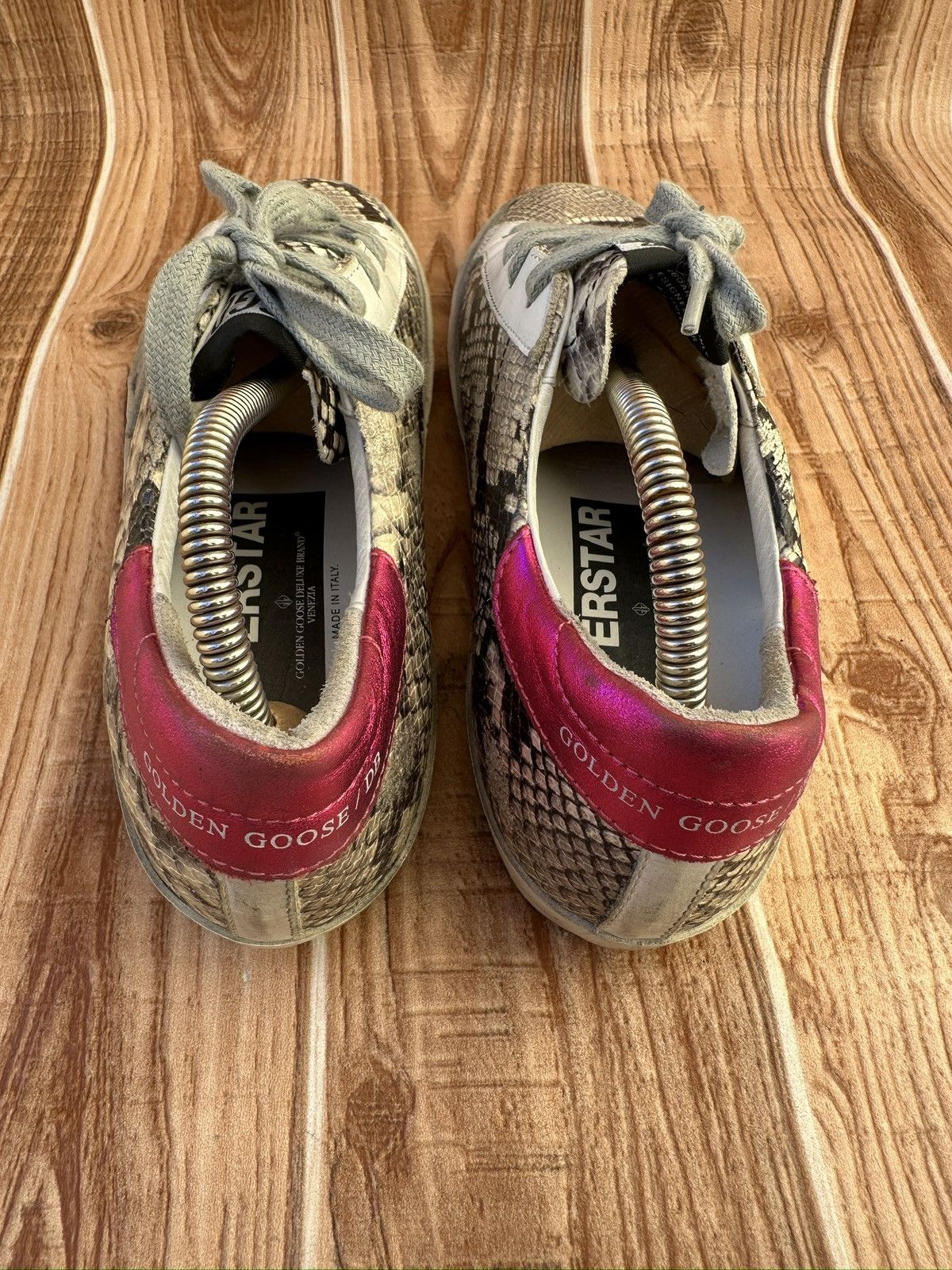 Golden Goose Golden Goose Snake Print Leather Lowtop Sneaks. Size US 7 / EU 40 - 13 Thumbnail