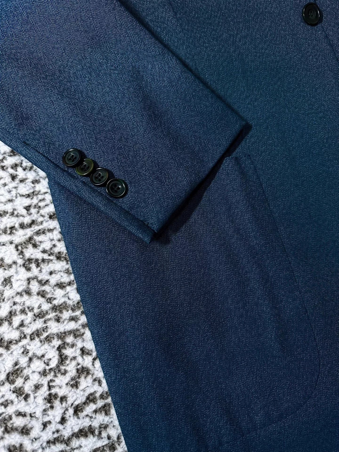 Kiton Kiton 100% Cashmere Peacock Blue Men's Blazer Size US M / EU 48-50 / 2 - 3 Thumbnail