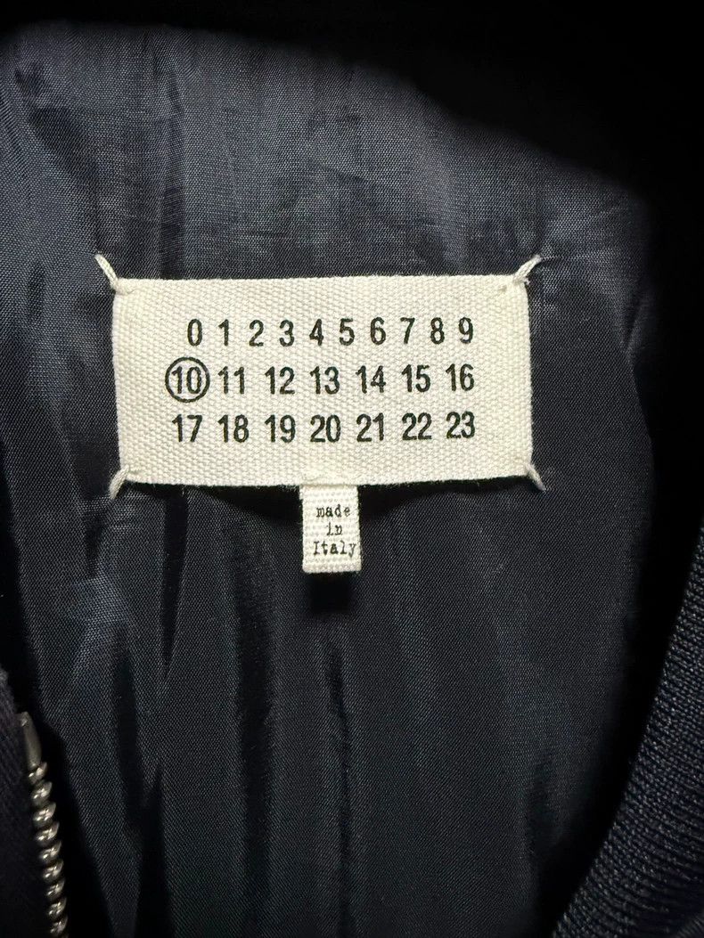 Maison Margiela Maison Margiela Ink-splashed dark blue zipper jacket 2501-N Size US M / EU 48-50 / 2 - 2 Thumbnail
