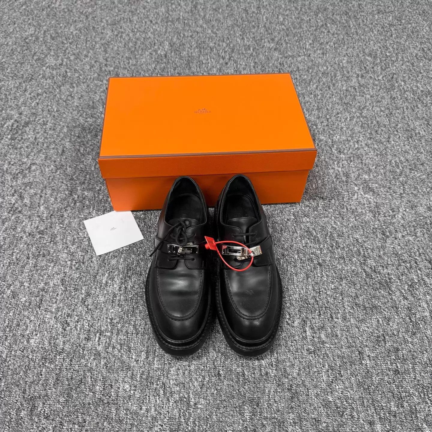 Hermes Hermes Kelly Silver Buckle Calfskin Loafer 99 New 36.5 Boxed Size US 6 / IT 36 - 2 Thumbnail