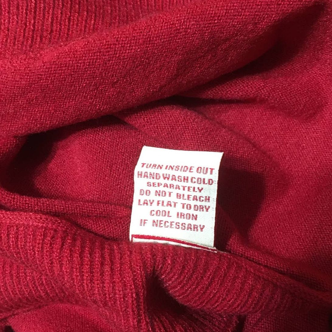 Other NWT Reba Large Red Turtleneck Cowl Neck Sweater Size L / US 10 / IT 46 - 6 Thumbnail