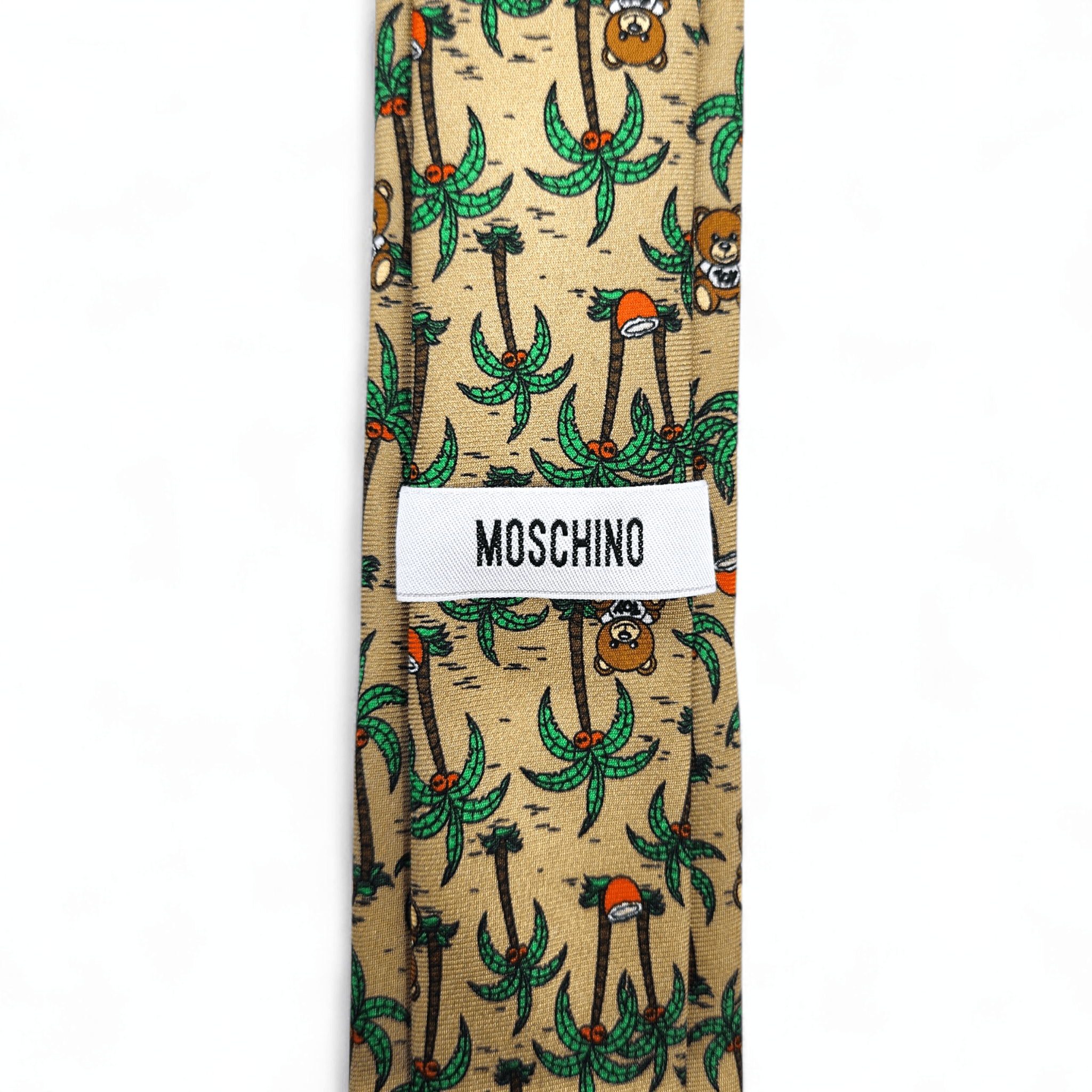 Moschino Moschino Teddy & Palm Silk Tie Size ONE SIZE - 3 Thumbnail