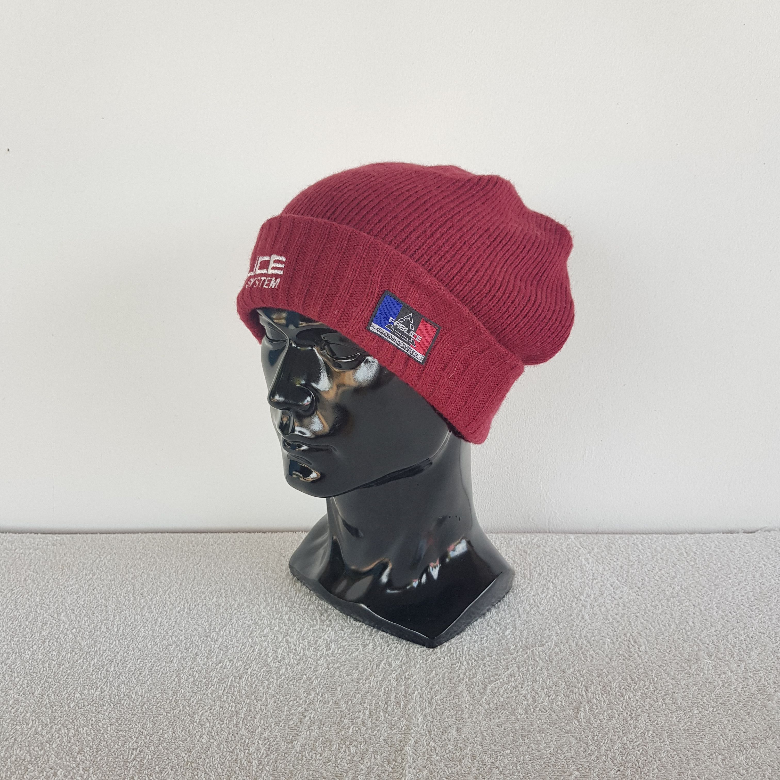 Japanese Brand Vintage Fablice Beanie Ribbed Knit Snow Caps Ski Hats. Size ONE SIZE - 1 Thumbnail