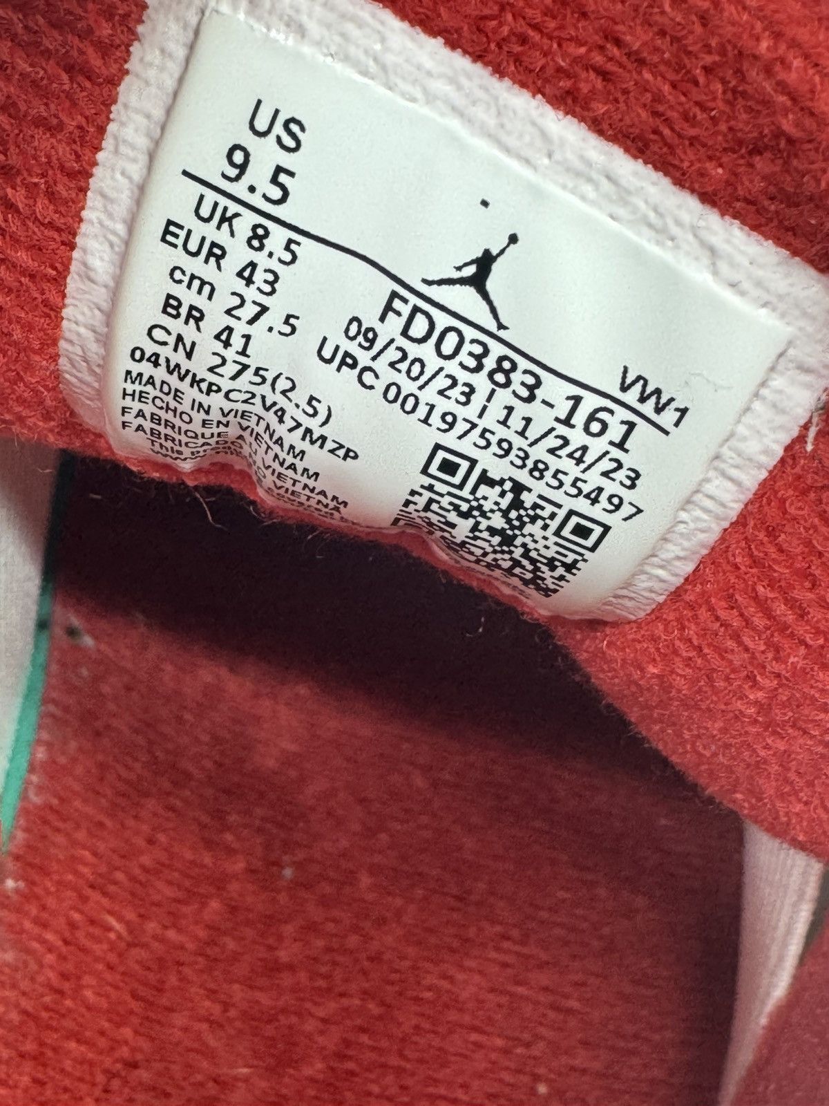 Jordan Brand Jordan 2/3 'White Varsity Red size 9.5 Size US 9.5 / EU 42-43 - 7 Thumbnail