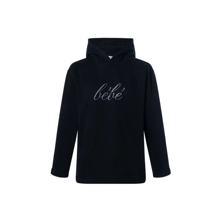 Balenciaga Balenciaga Women's Black Fleece Sweatshirt with Crystal Art 0079 Size XS / US 0-2 / IT 36-38 - 1 Thumbnail
