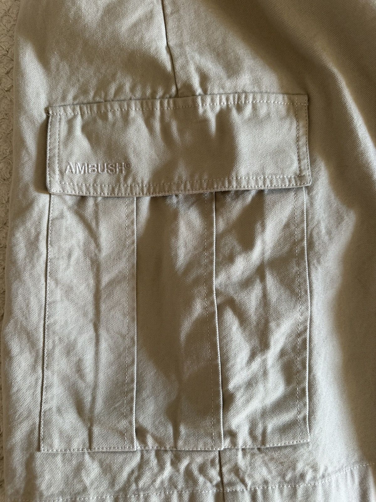 Ambush Design Ambush Wrap Cargo Shorts – Sesame / Navy – EU 48 Size US 32 / EU 48 - 3 Thumbnail