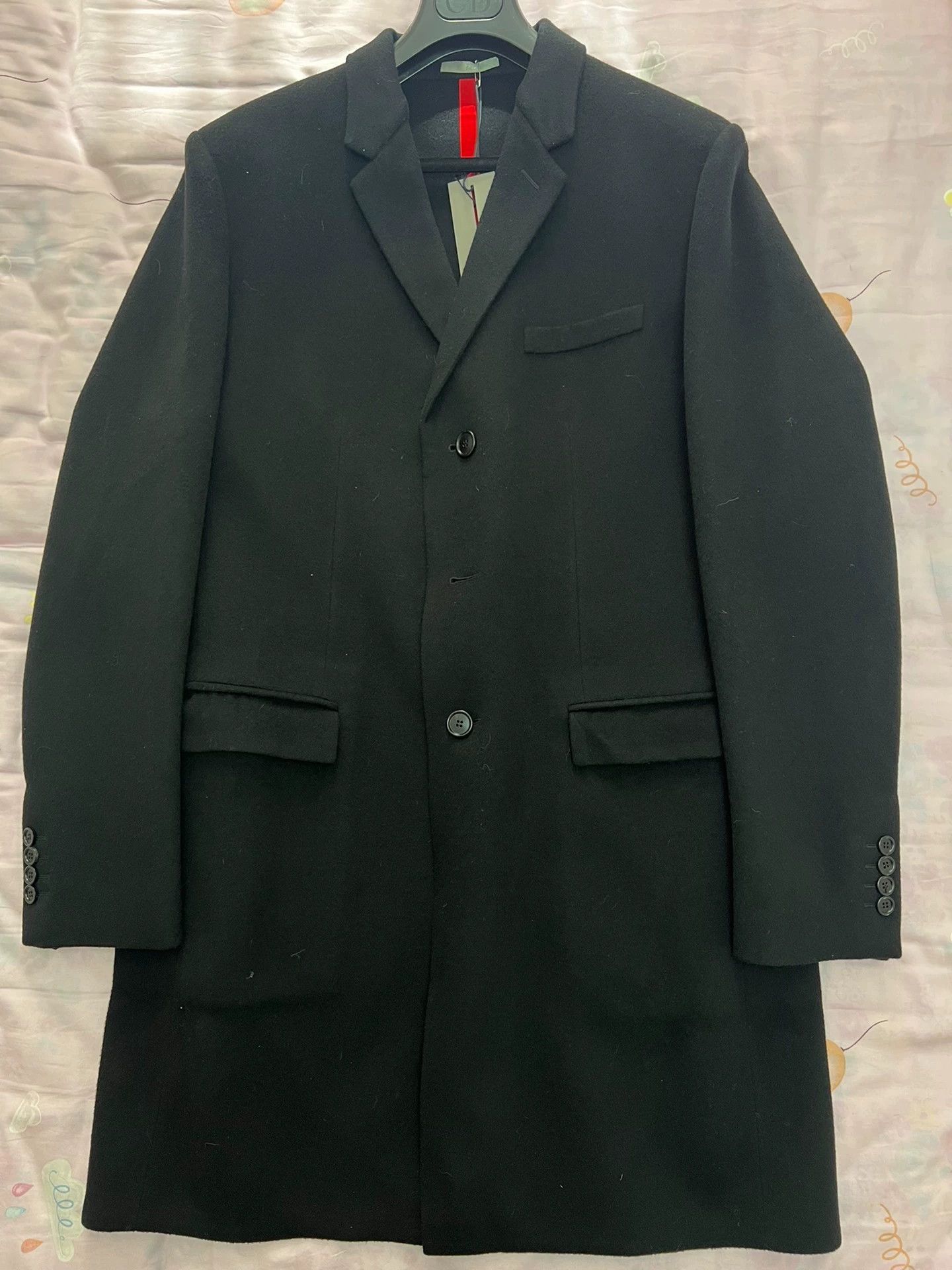 Dior Dior Homme Basic Wool Coat Black Size 52 Size US L / EU 52-54 / 3 - 1 Thumbnail