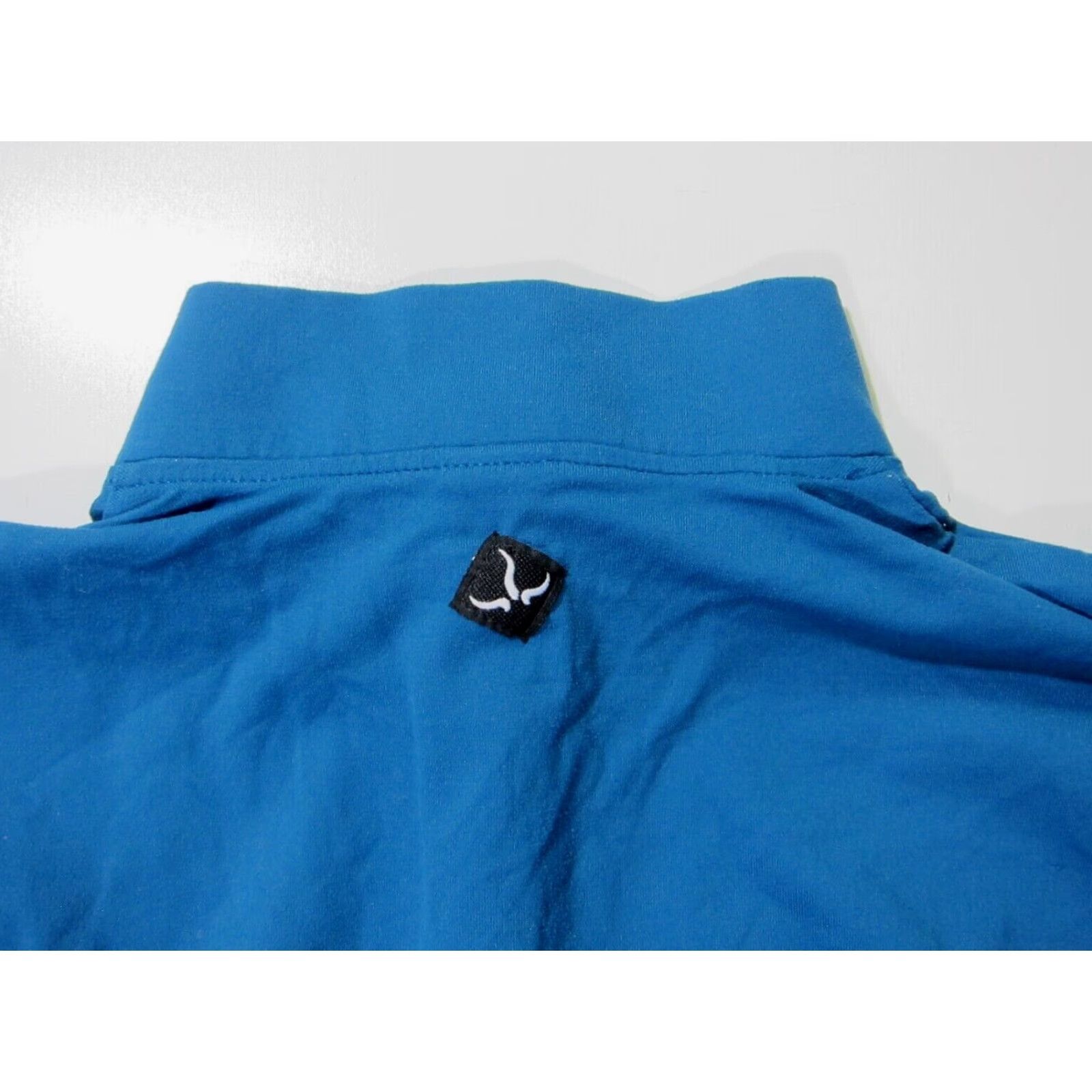 Prana PrAna Blue Nylon Stretch Long Sleeve High Neck Zip Long Sleeve Shirt Women Large Size L / US 10 / IT 46 - 6 Thumbnail
