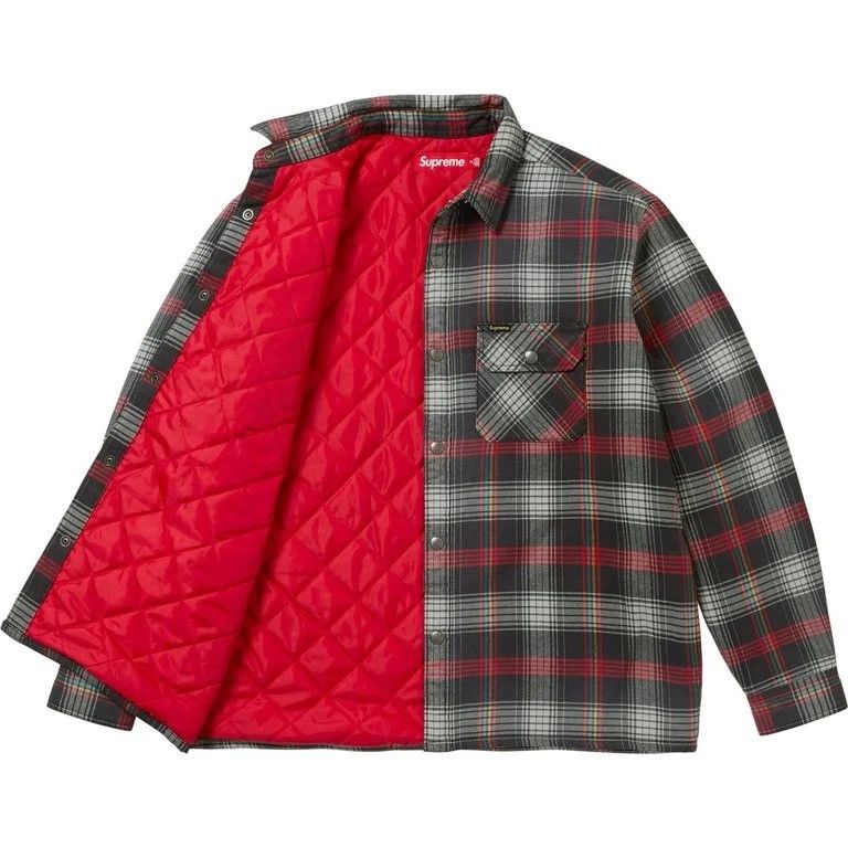 Supreme Supreme Quilted Flannel Snap Shirt SS26 Size US XL / EU 56 / 4 - 5 Thumbnail