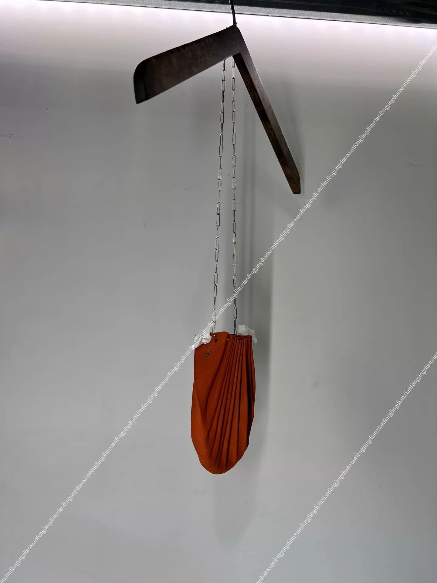 Ma+ maurizio amadei m.a+ 23w Silver Chain Shell Bag Orange Size ONE SIZE - 8 Thumbnail