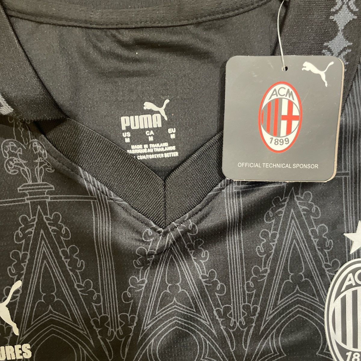Pleasures × Puma AC MILAN X PLEASURES 23/24 Fourth Jersey - Dark Version Size US M / EU 48-50 / 2 - 4 Thumbnail