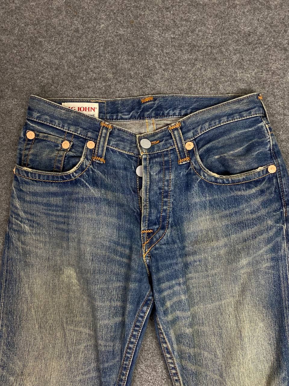 Big John vintage big john denim printed on pocket nice design Size US 37 - 10 Thumbnail
