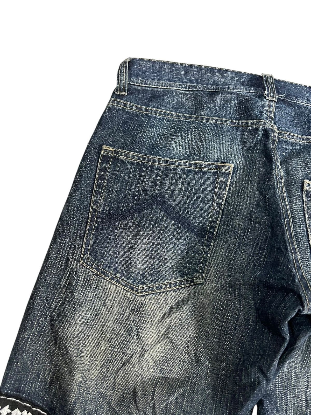 Japanese Brand Vintage Japanese Brand Sorridere Patchwork Distress Jean Size US 32 / EU 48 - 13 Thumbnail