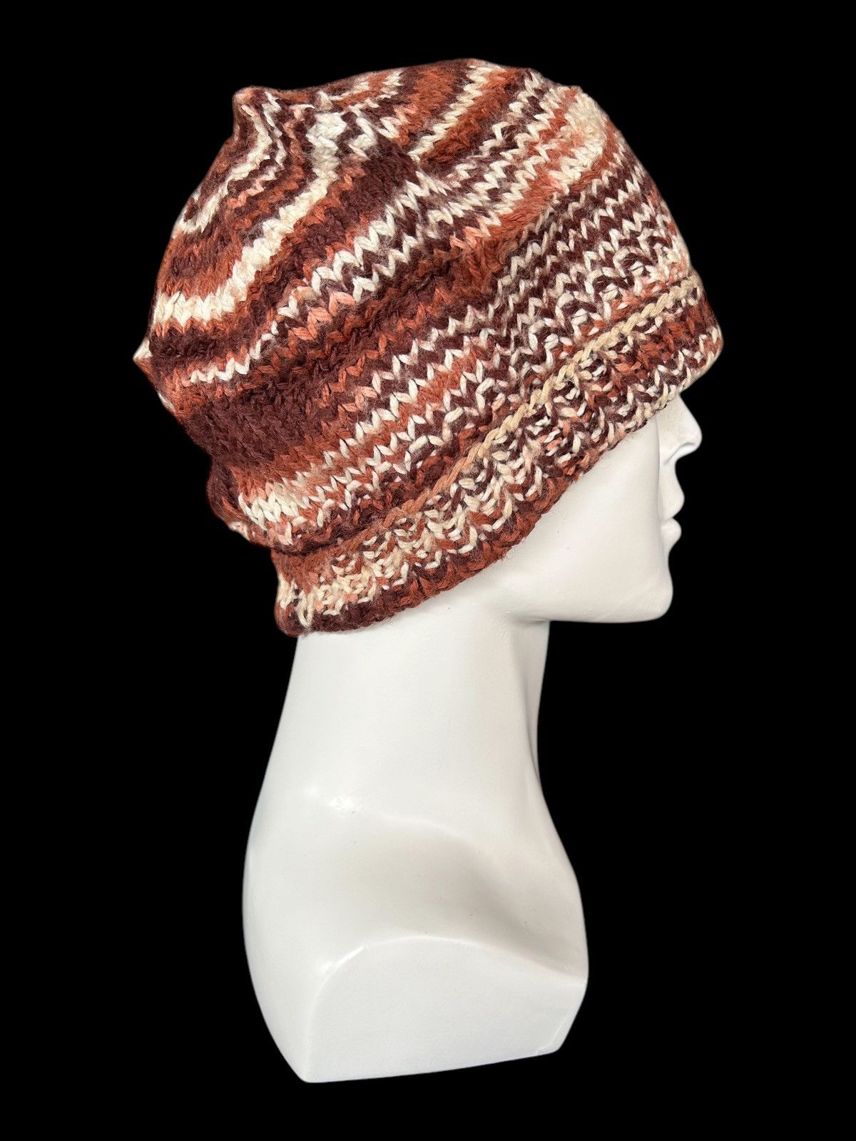Japanese Brand × Kapital × Vintage Crochet Knitted handmade Beanie Hats Rare ☠️☠️ Size ONE SIZE - 1 Thumbnail