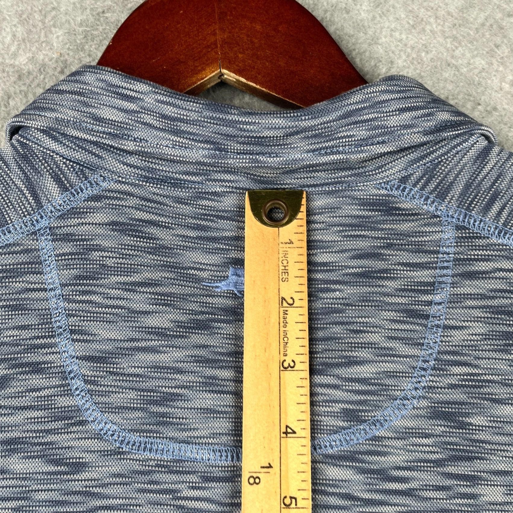 Tommy Bahama Tommy Bahama Polo Shirt Mens Large Navy Blue Heather Performance Stretch Knit Short Sleeve Regular Fit Solid - Golf Dress Shirt Size US L / EU 52-54 / 3 - 7 Thumbnail
