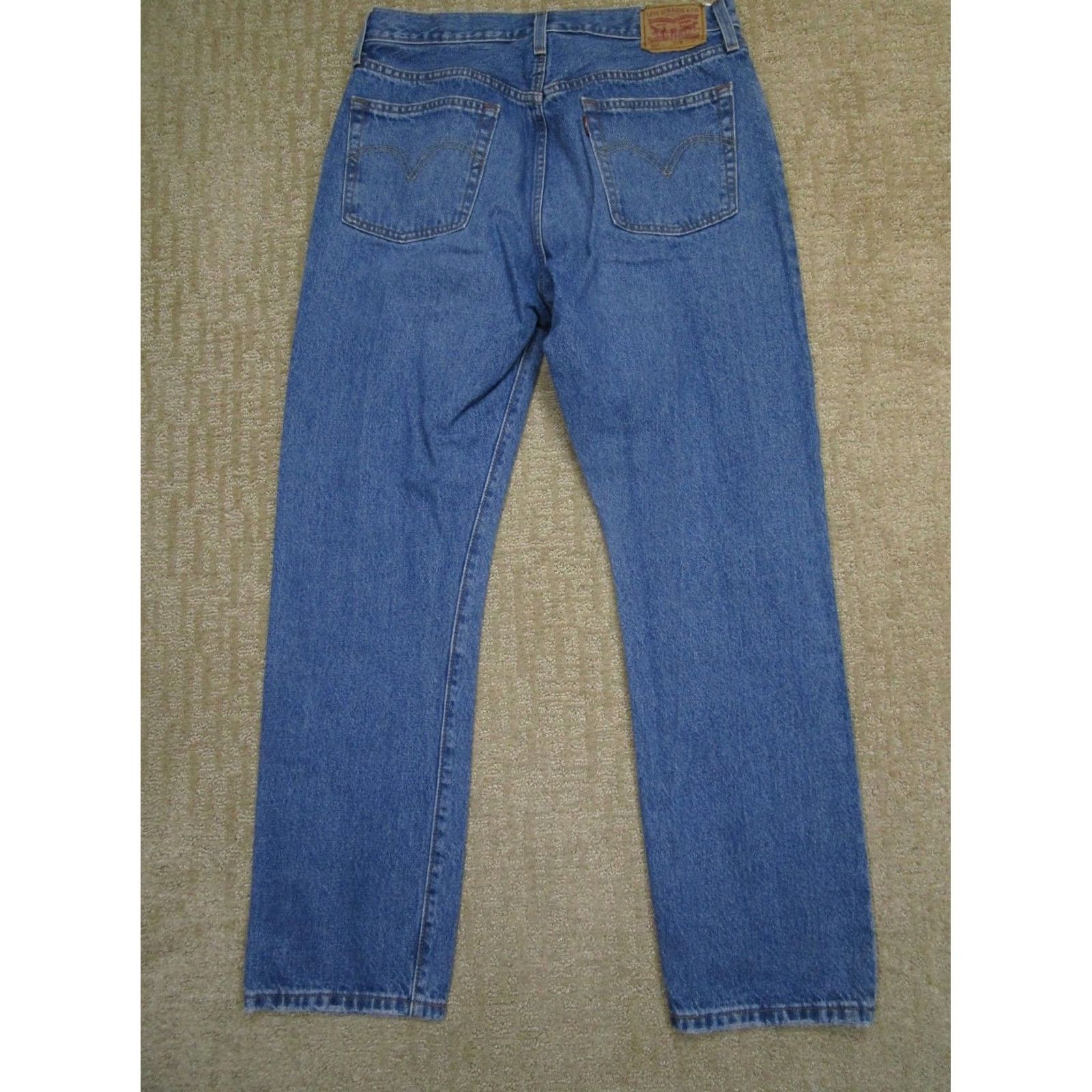 Levi's Levi's 501 Jeans Women 31x30 Light Blue Button Fly Distressed Pockets Logo 501 Model Jeans Mens Womens Boys Girls Size 24" / US 00 / IT 34 - 3 Thumbnail