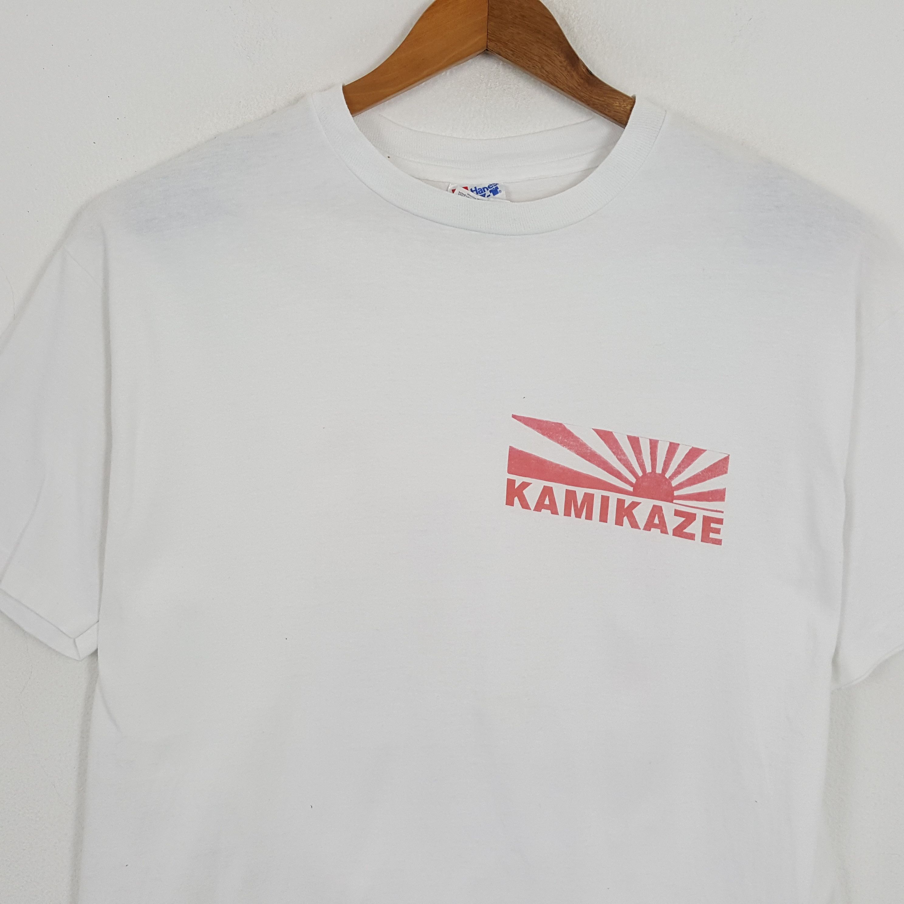 Japanese Brand × Vintage Vintage 90's KAMIKAZE Japanese Gangster T-Shirts Size US XL / EU 56 / 4 - 4 Thumbnail