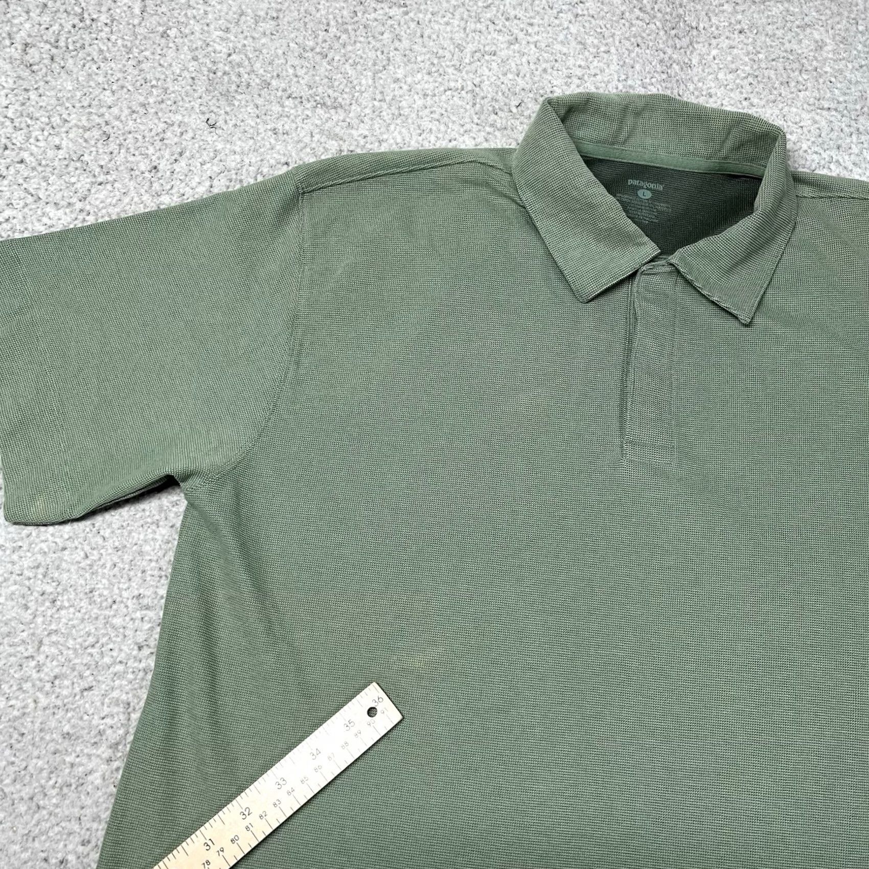 Patagonia Patagonia Polo Shirt Men L Green Snap Button Organic Cotton Short Sleeve Polo Shirt Size US L / EU 52-54 / 3 - 3 Thumbnail
