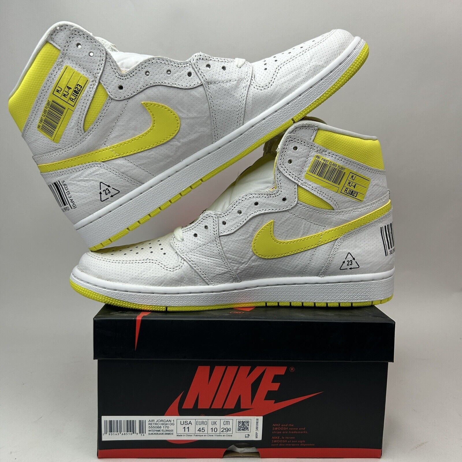 Jordan Brand Nike Air Jordan 1 Retro High OG “First Class Flight” 2023 Size US 11 / EU 44 - 3 Thumbnail