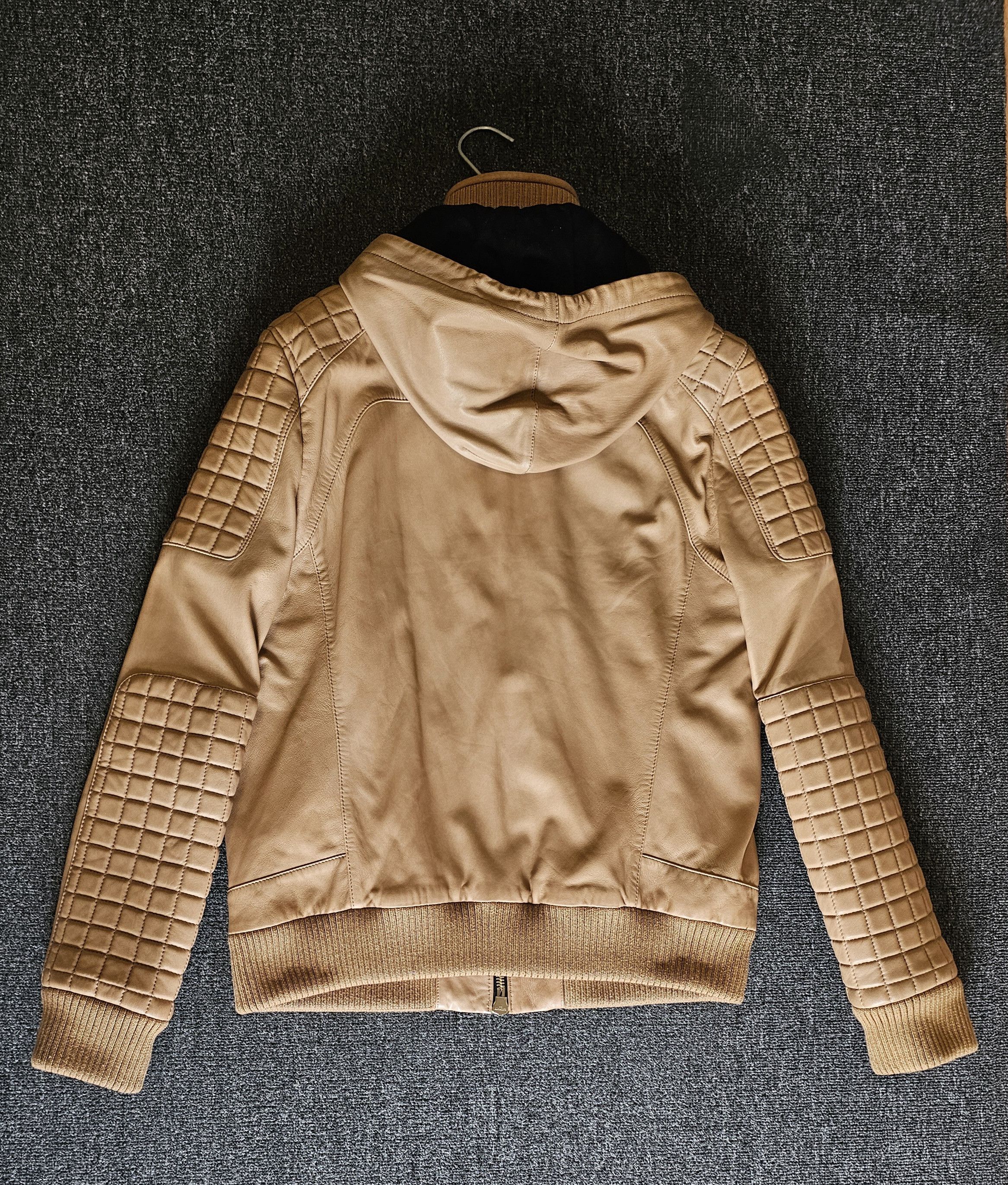 Balmain Balmain Runway Brown Hooded Biker Leather Jacket Size 54 Size US L / EU 52-54 / 3 - 4 Thumbnail