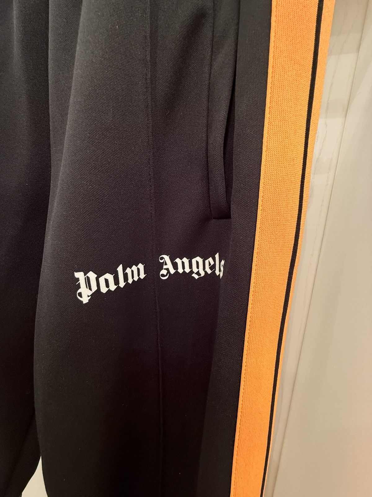 Palm Angels Palm Angels x Breuninger Logo Track Pants Black Orange S Size US 30 / EU 46 - 2 Thumbnail