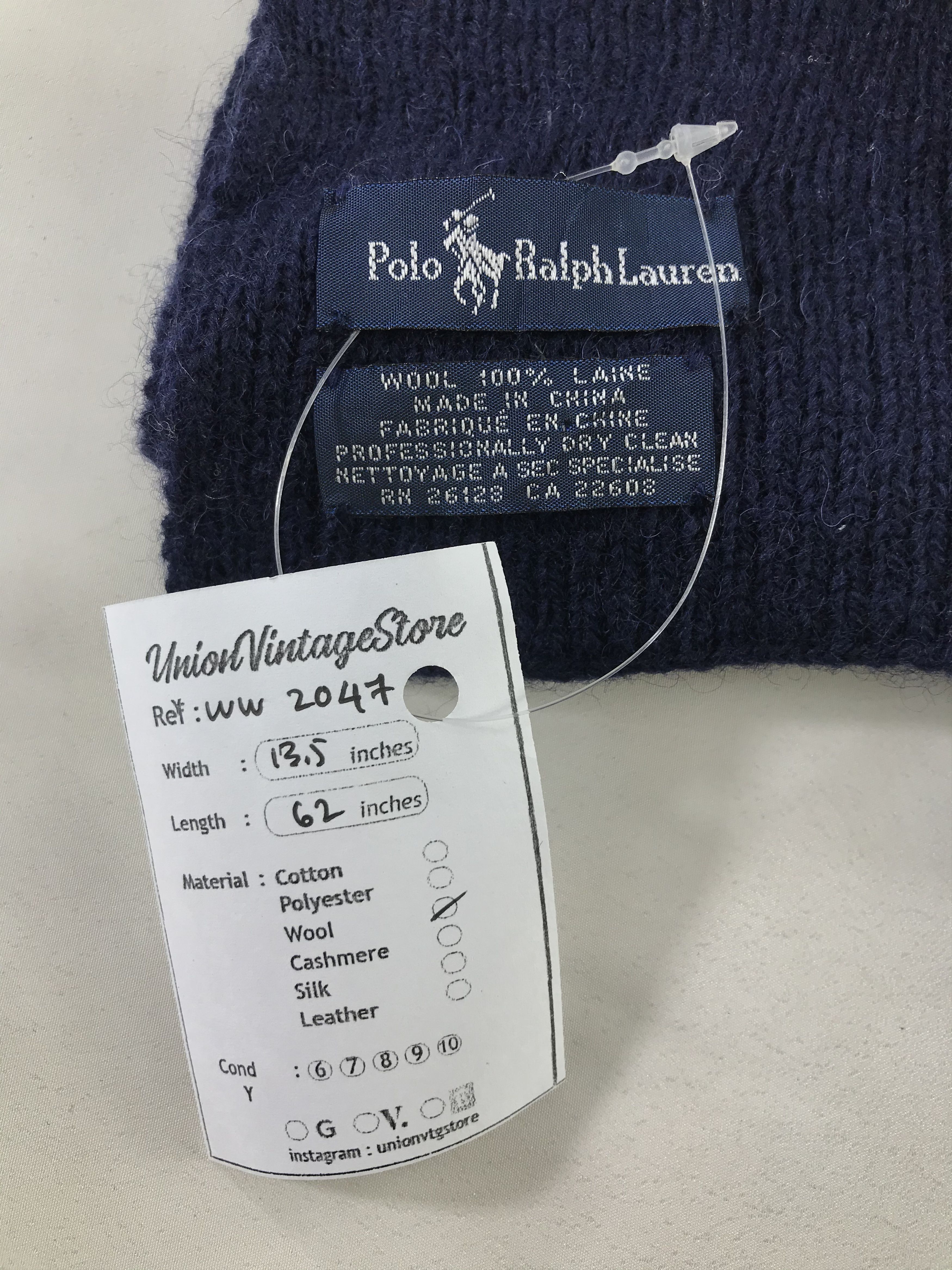 Polo Ralph Lauren × Vintage Polo Ralph Lauren Scarf / Muffler / Neckwear - WW2047 Size ONE SIZE - 4 Thumbnail
