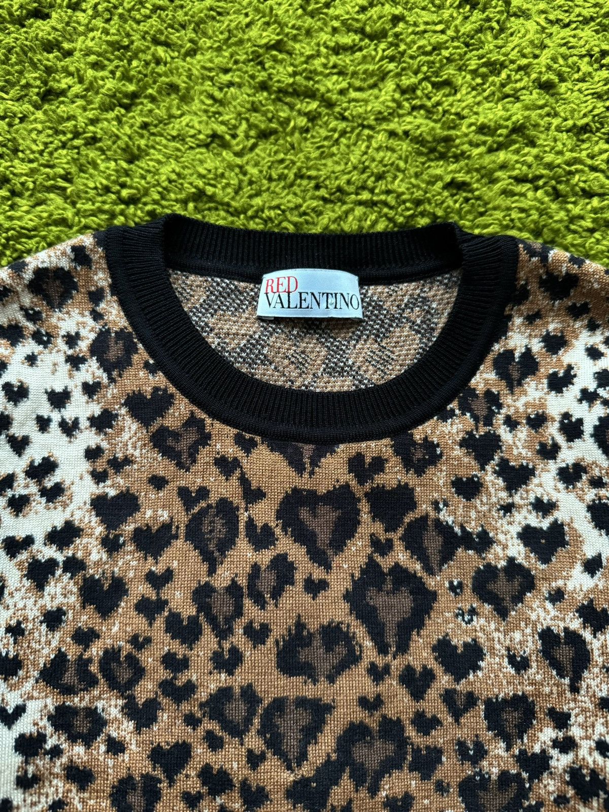 Designer × RED Valentino × Valentino Red Valentino leopard pattern sweater Size XS / US 0-2 / IT 36-38 - 4 Thumbnail