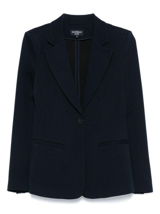 ジャケット EMPORIO ARMANI Women Jackets EW001123AF13316FC018 BLACK Emporio Armani Zipped Biker Jacket | Black | FARFETCH