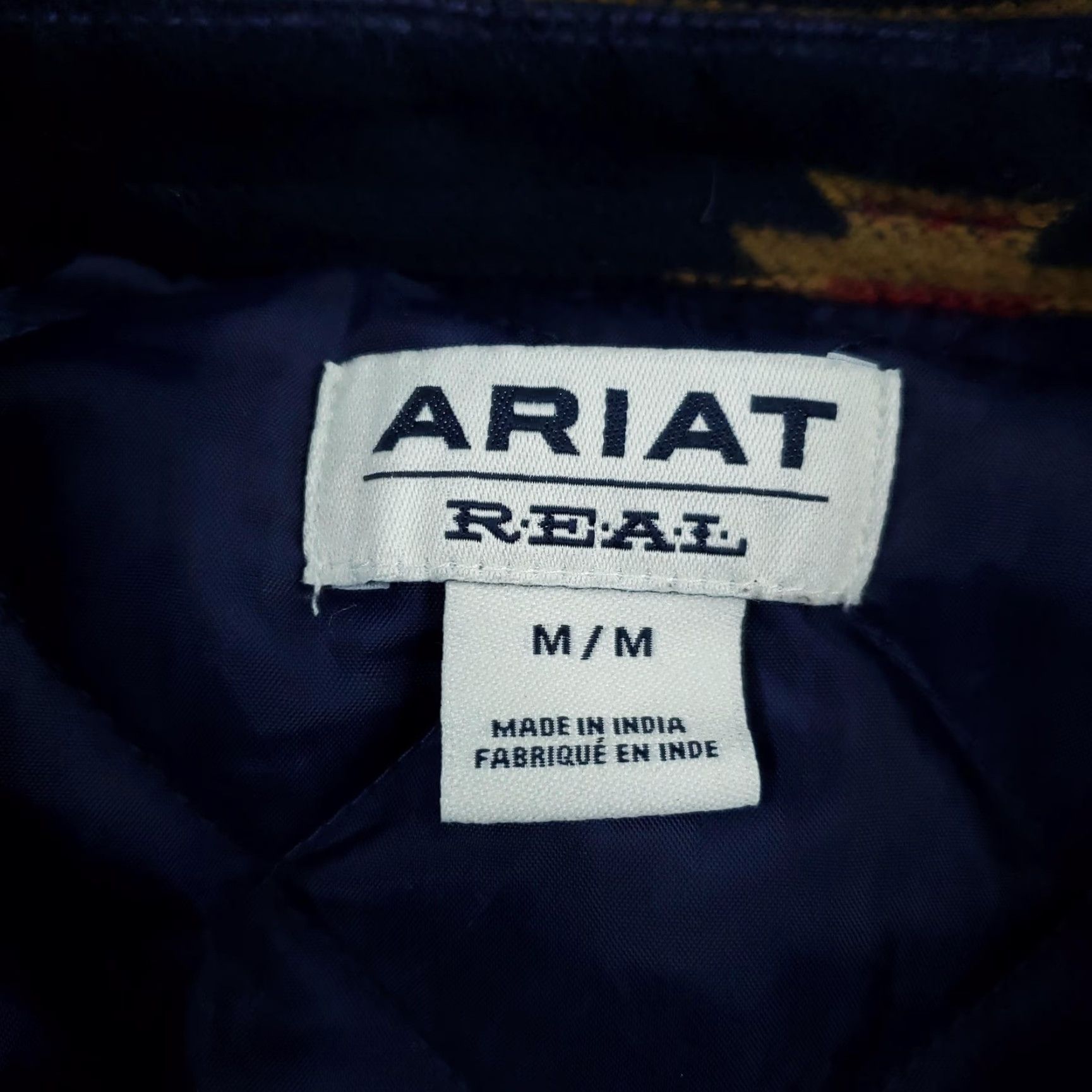 Ariat Ariat REAL Jacket Womens Medium Blue Aztec Western Quilted Shirt Lined Size M / US 6-8 / IT 42-44 - 5 Thumbnail