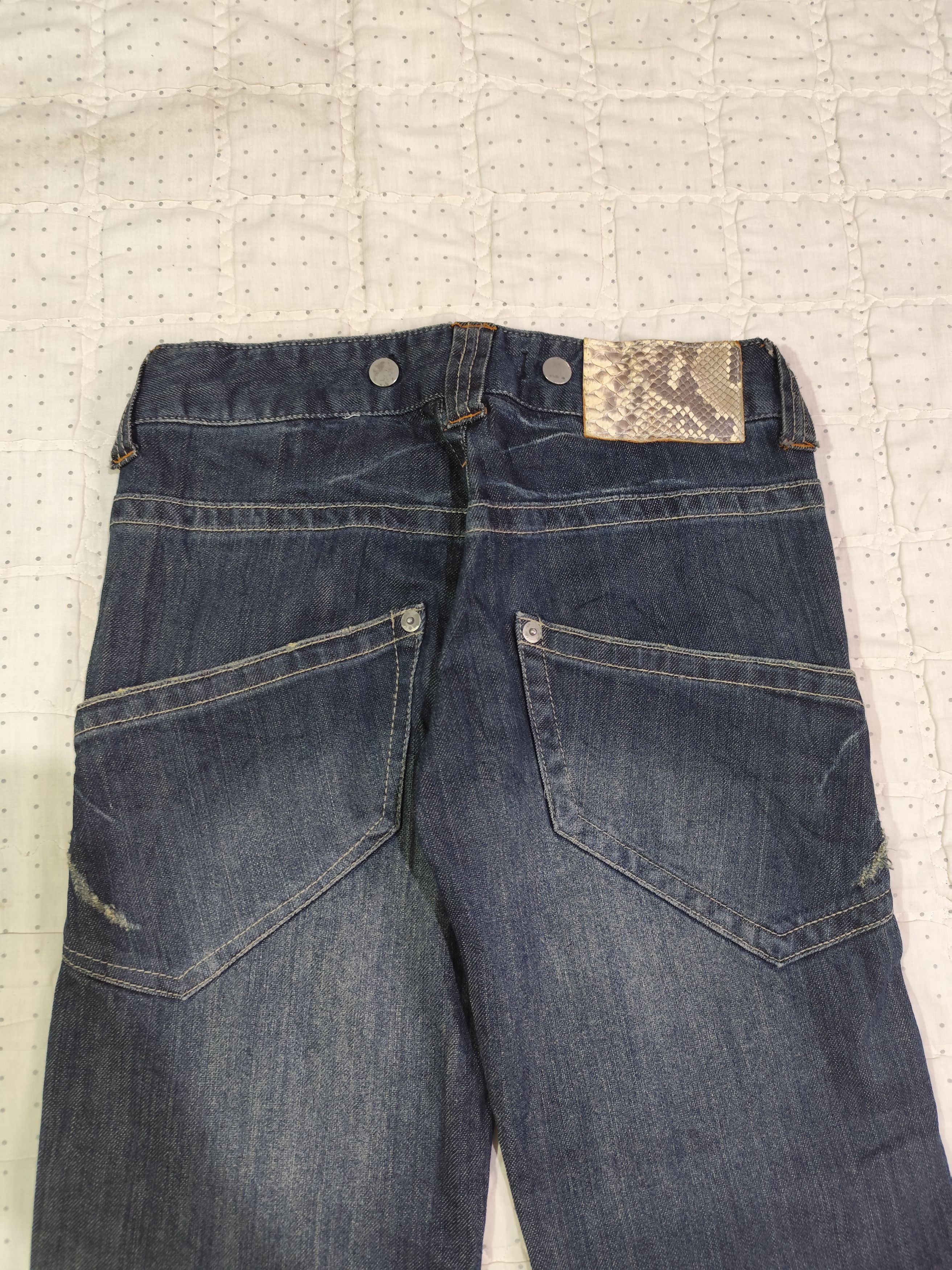 Japanese Brand Vintage Five Washed FLare Denim J022 Size 29" - 12 Thumbnail