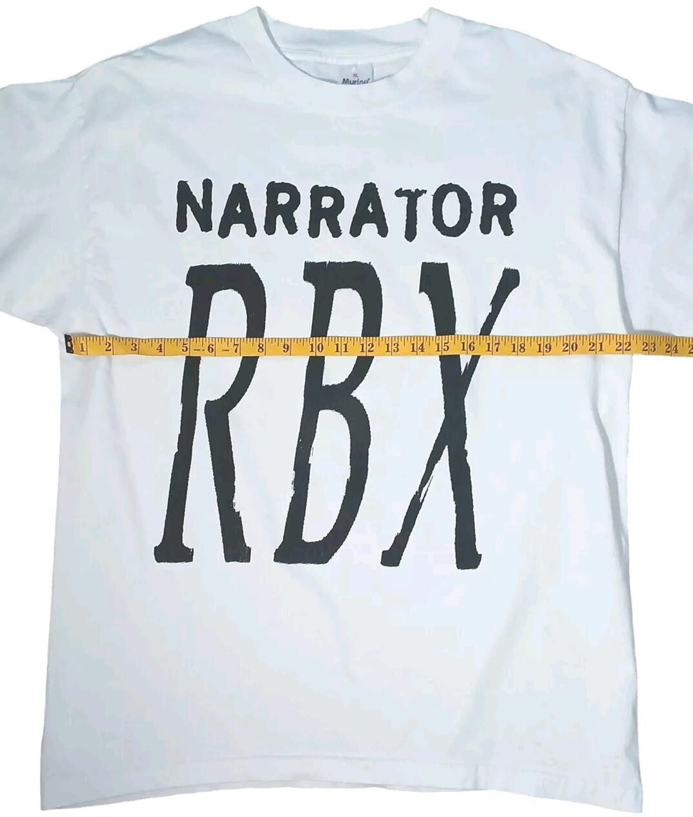 Marina Rinaldi Narrator RBX XL Premeditated Files West Coast Rap Shirt VTG Size US XL / EU 56 / 4 - 4 Thumbnail