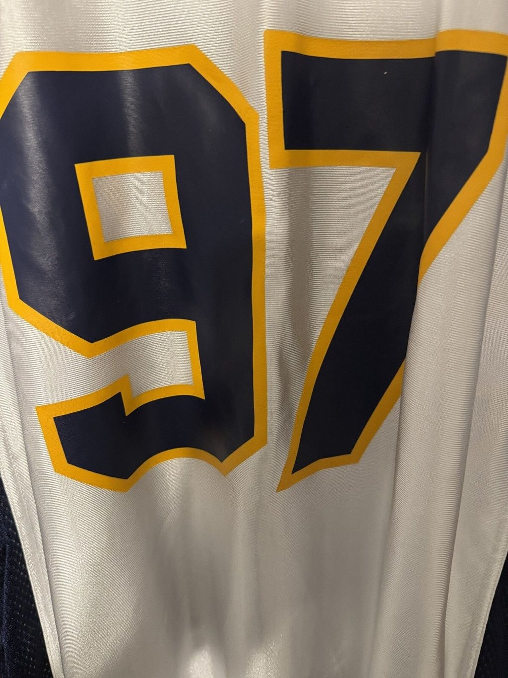 Starter Michigan Wolverines Vintage Starter #97 Jersey Size L White Size US L / EU 52-54 / 3 - 4 Thumbnail