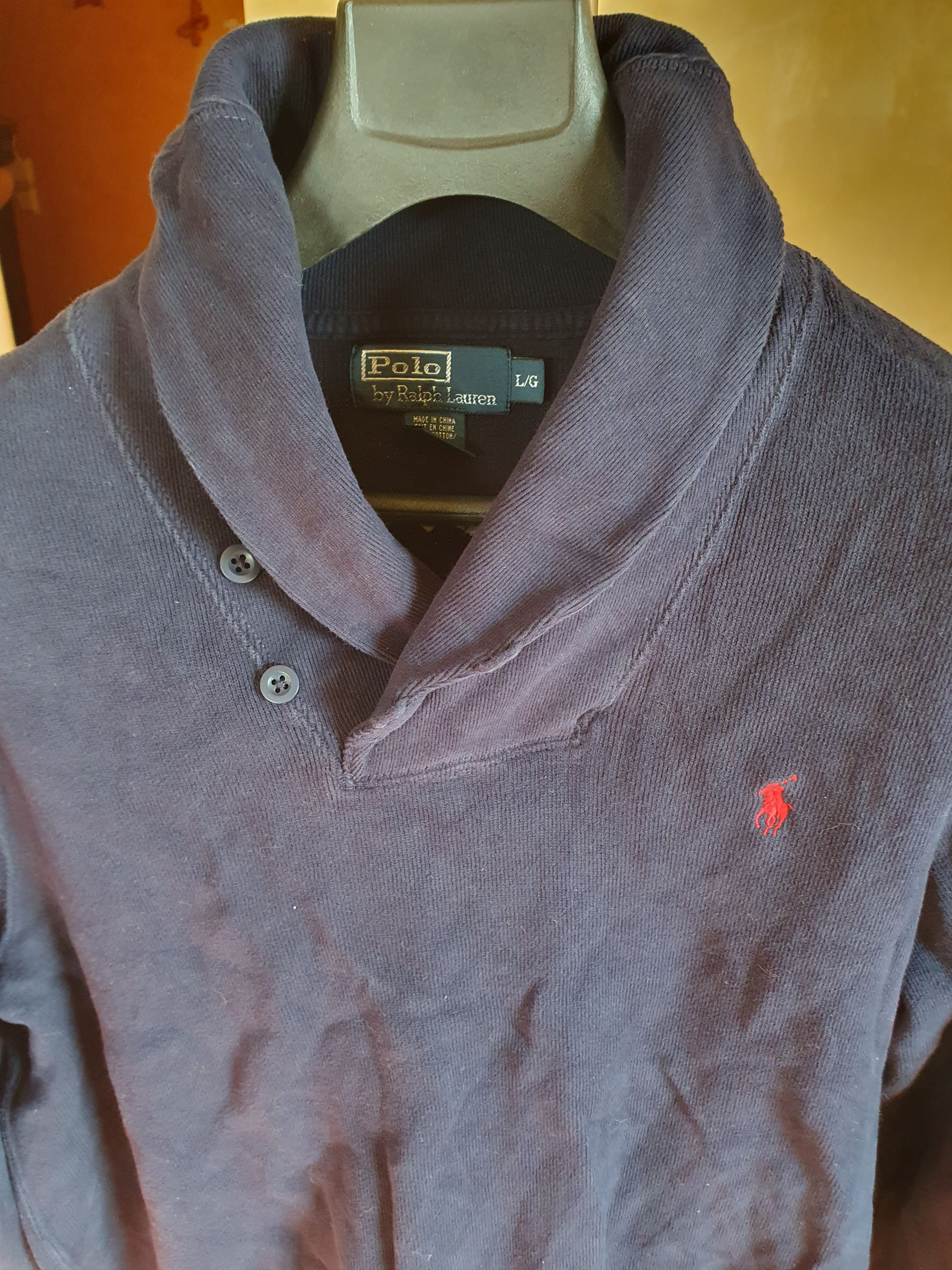 Polo Ralph Lauren Polo Ralph Lauren Shawl Neck Collar Sweater sz L Size US L / EU 52-54 / 3 - 9 Thumbnail
