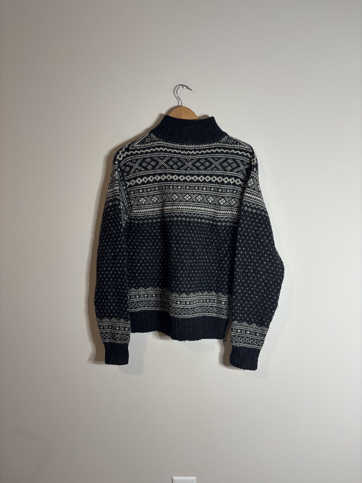 Gap Vintage GAP Shetland Wool Quarter Zip Sweater 90s Size US S / EU 44-46 / 1 - 4 Thumbnail