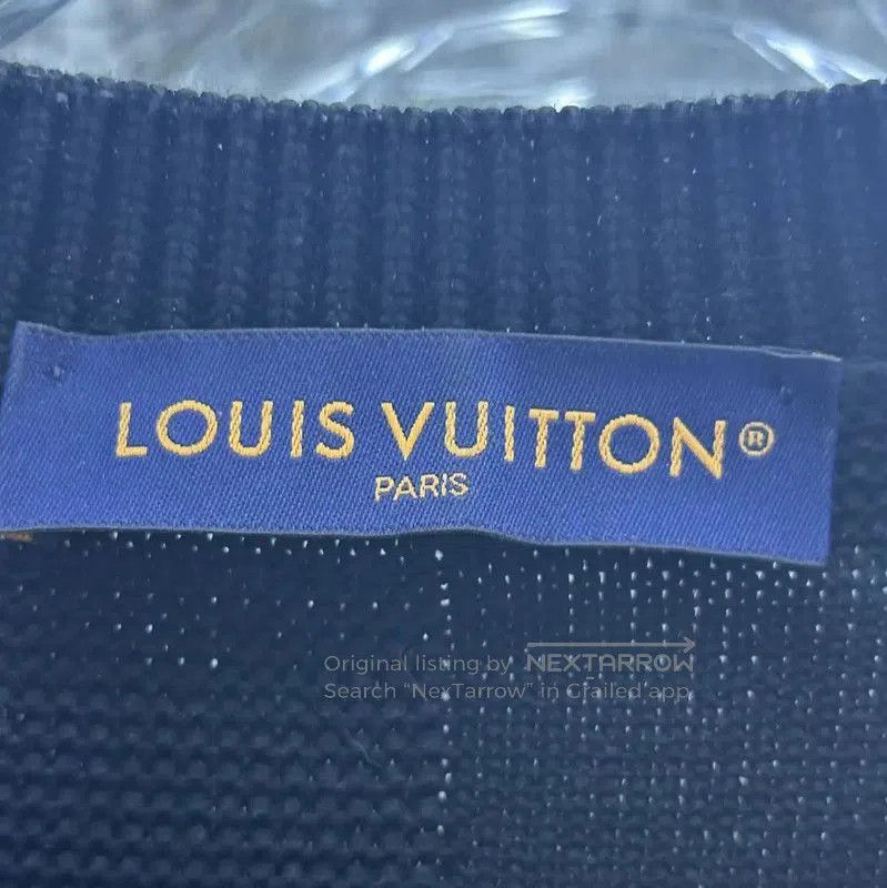 Louis Vuitton Louis Vuitton Black Wool Long Sleeve Sweater . Size US M / EU 48-50 / 2 - 6 Thumbnail