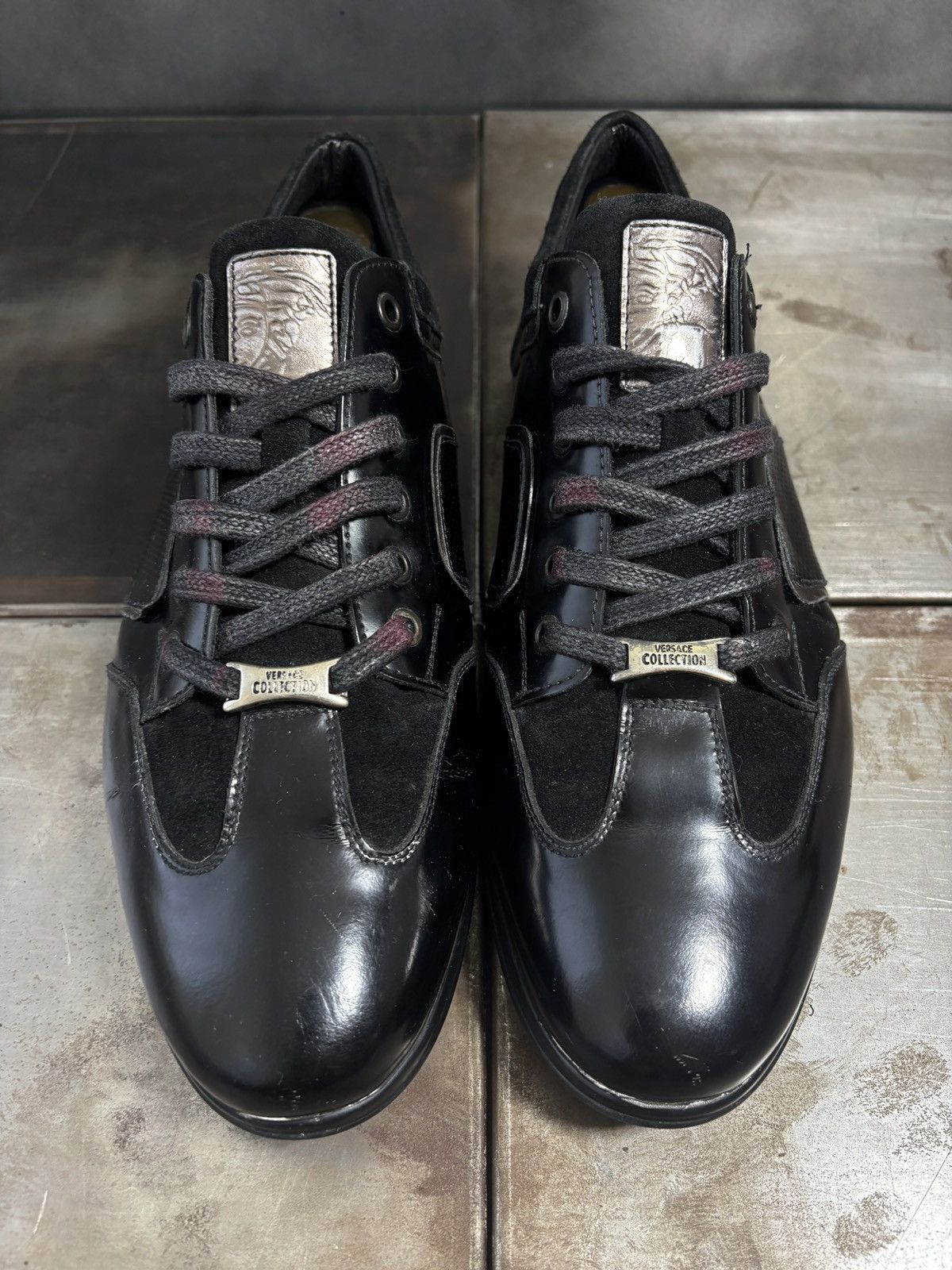 Versace 2000s Versace Collection Sneakers Patent Leather GATs Euro Size US 9 / EU 42 - 6 Thumbnail