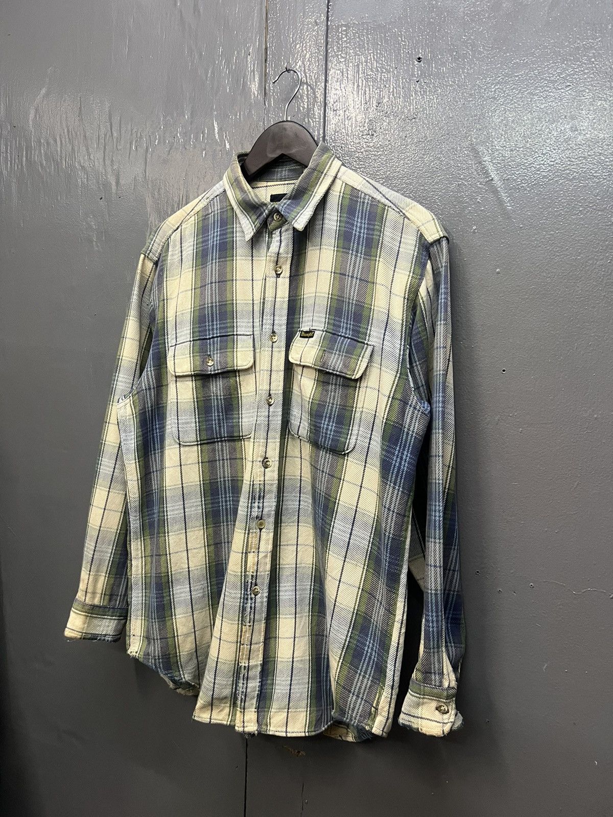 Vintage Vintage Wrangler Flannel Shirt Longsleeve Size US L / EU 52-54 / 3 - 2 Thumbnail