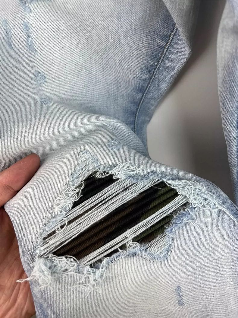 Amiri Amiri Camo Destroyed mx1 Jeans Size US 32 / EU 48 - 4 Thumbnail