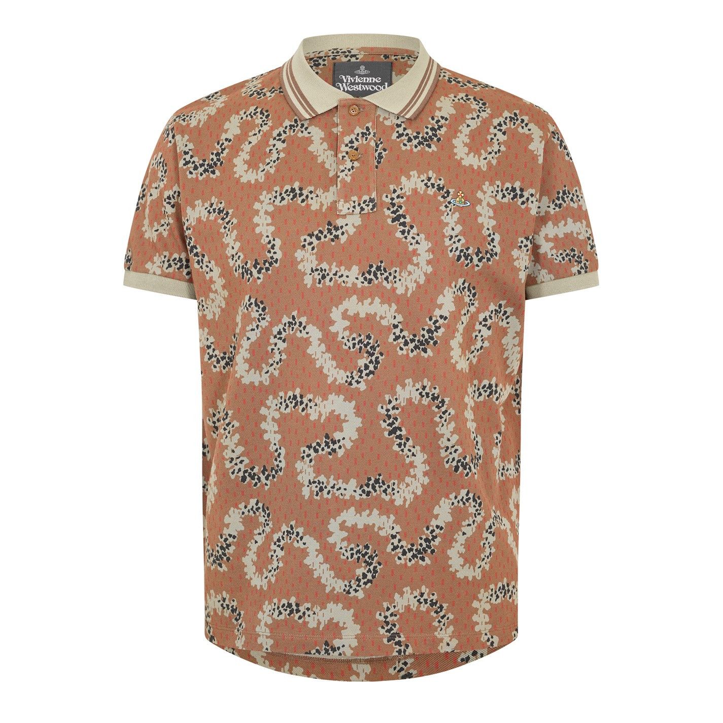 Vivienne Westwood o1g2r1mq0526 Viv Trail Short Sleeve Polo Shirt in Multicolor Size US XXL / EU 58 / 5 - 1 Thumbnail
