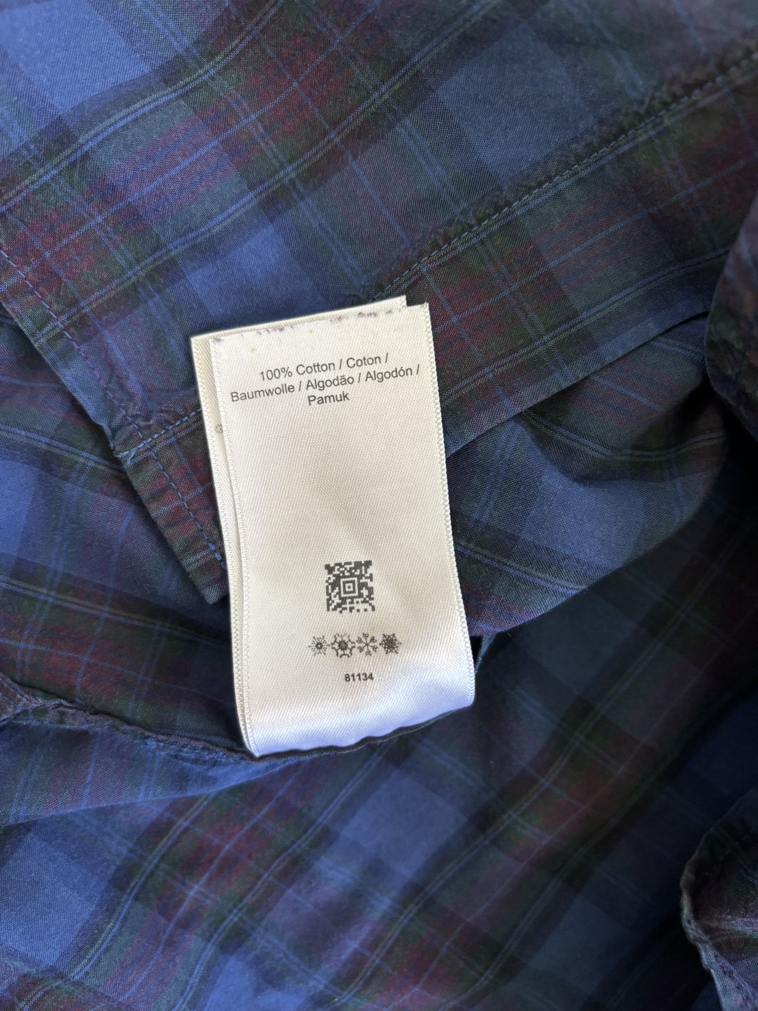 Fred Perry Fred Perry Navy Blue Check shirt size S Size US S / EU 44-46 / 1 - 14 Thumbnail