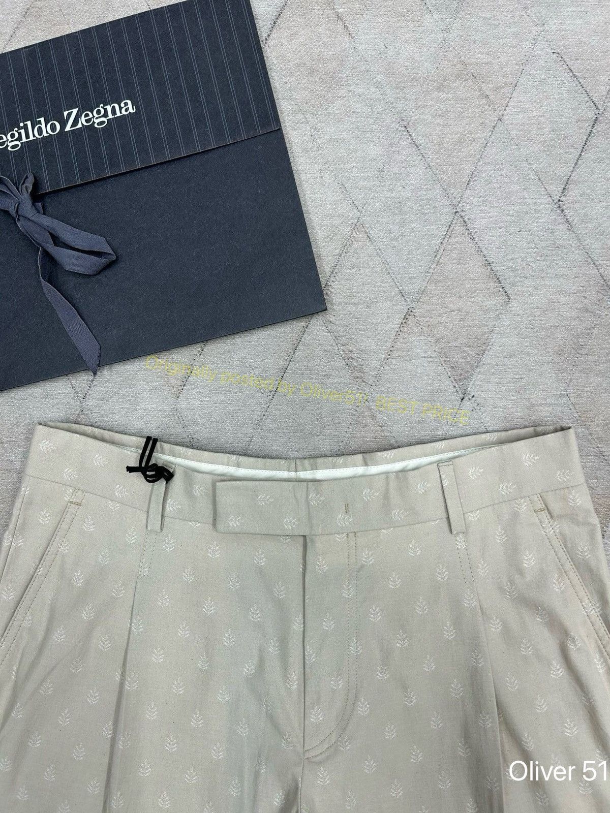 Z Zegna Zegna Khaki Casual Shorts BFAJVV261 Size US 30 / EU 46 - 3 Thumbnail