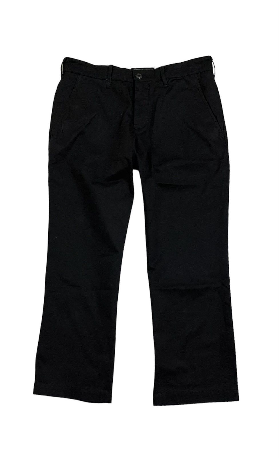 image of Attachment Button Fly Trousher Pants in Black, Men's (Size 30)