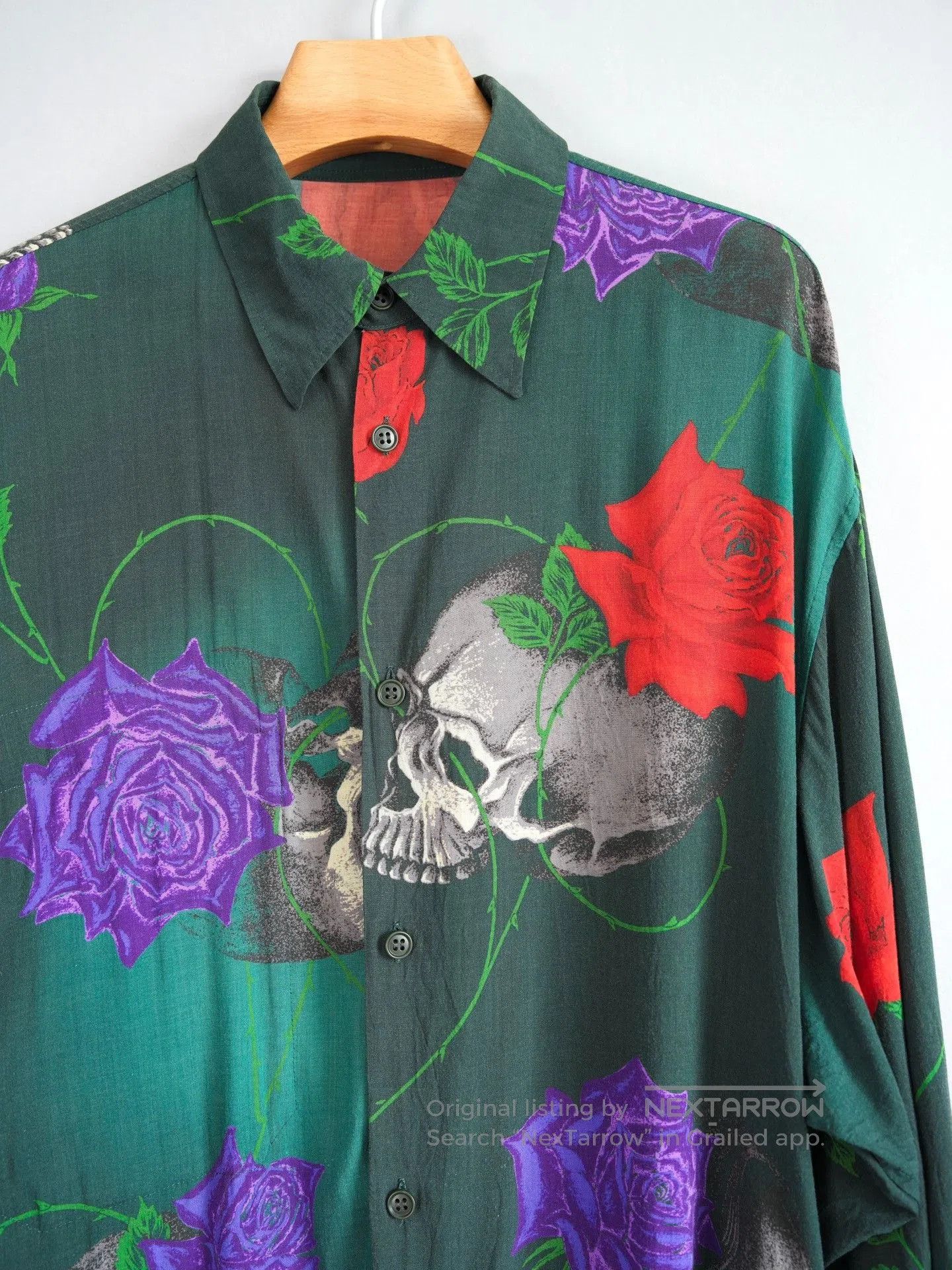 Yohji Yamamoto Yohji Yamamoto 18SS Skull Rose Shirt. Size US L / EU 52-54 / 3 - 3 Thumbnail
